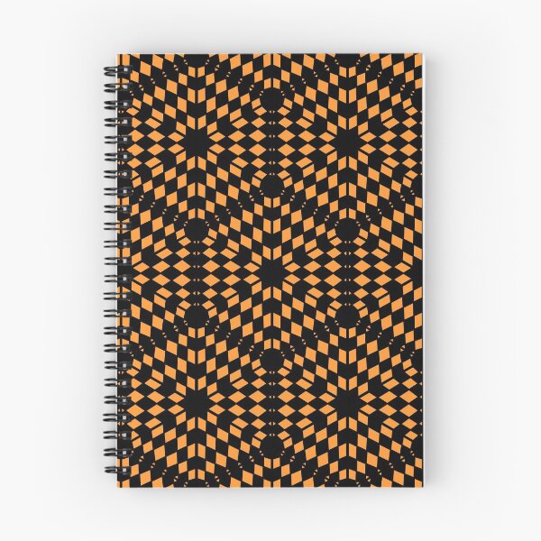 Item preview, Hexagon Checkboard Pattern - Black and Orange Monochrome designed and sold by NoMatterLab.