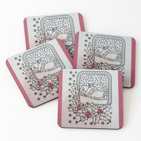 Item preview, Merry Christmas Snow Scene Card - Handmade designed and sold by lezvee.