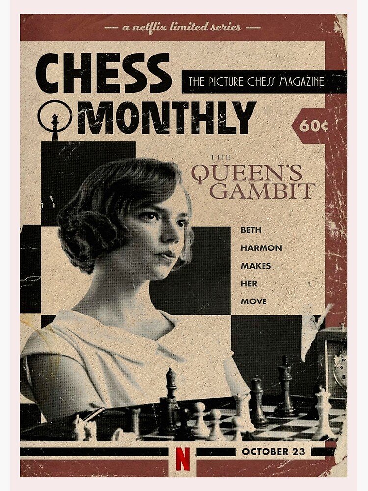 Disover The Queen's Gambit Poster Chess Lover Gift Premium Matte Vertical Poster