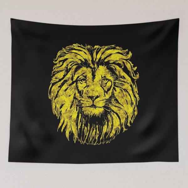 Item preview, Awesome LION Head UNIQUE Abstract Tattoo Style for the Brave designed and sold by OliArtPN.