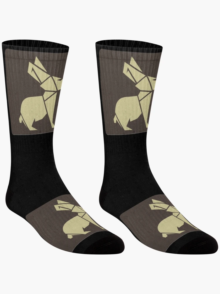 Thumbnail 3 of 5, Socks, Geometric Rabbit designed and sold by FOX1999-Design.