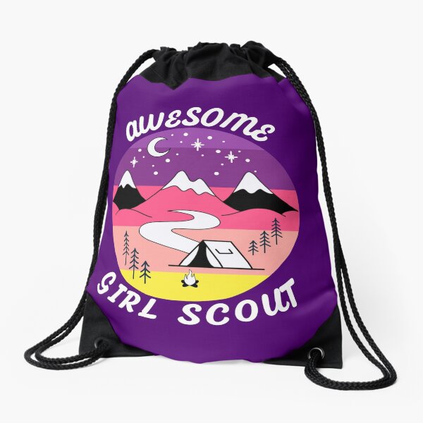 Man Enough to Be A Girl Scout Unisex Backpack Daily Wear Backpacks 