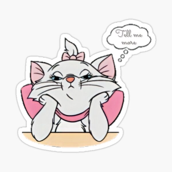Artikel-Vorschau von Erzähl mir mehr. Marie süße Katze. Denkende Katze, designt und verkauft von soniaaseguin.