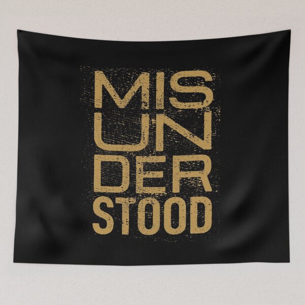 Item preview, Misunderstood distressed typography designed and sold by Zagach Letters.