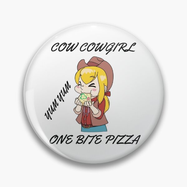 Item preview,  cowgril one bite pizza (white) designed and sold by cute105.