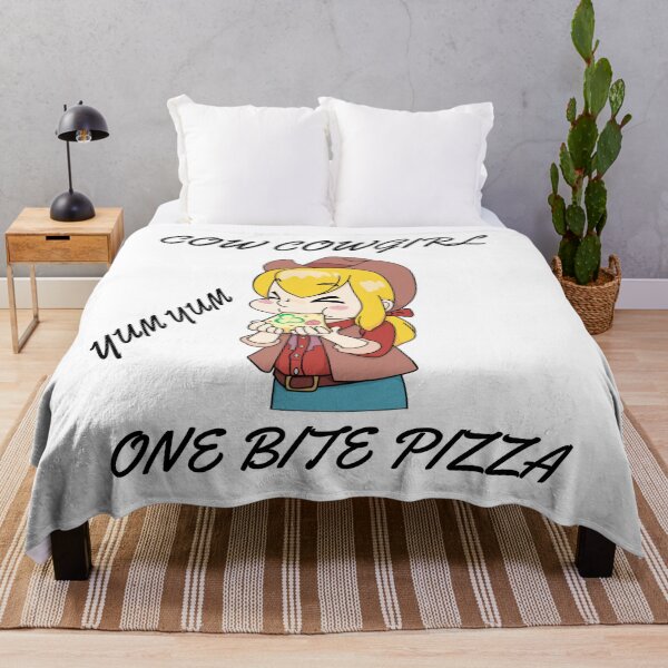 Item preview,  cowgril one bite pizza (white) designed and sold by cute105.