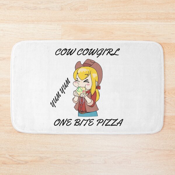 Item preview,  cowgril one bite pizza (white) designed and sold by cute105.