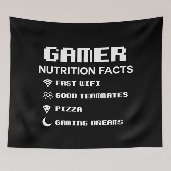 Item preview, Gamer Nutrition Facts designed and sold by Bella's Merch.