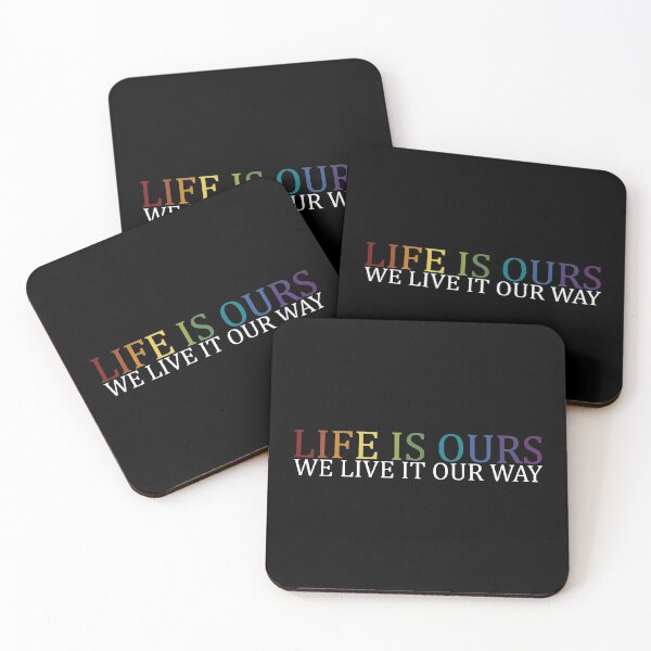 Item preview, Life Is Ours We Live It Our Way Rainbow Text designed and sold by borderland.