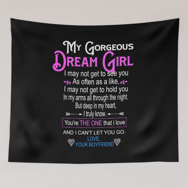 Item preview, To Gorgeous Dream Girl : Valentines Day Gifts for Girlfriend Sweetheart Wifey Wife Lover Girl Honey Couples Gifts for Girlfriend From Boyfriend designed and sold by NiceTee21.