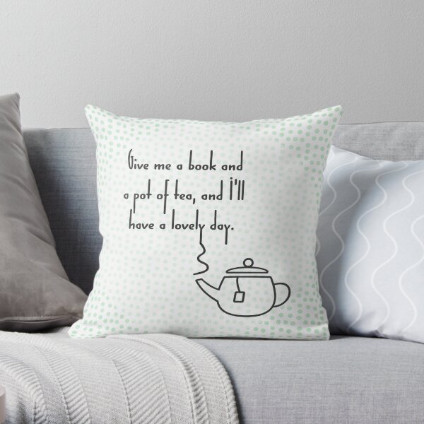 Pot of Tea Throw Pillow