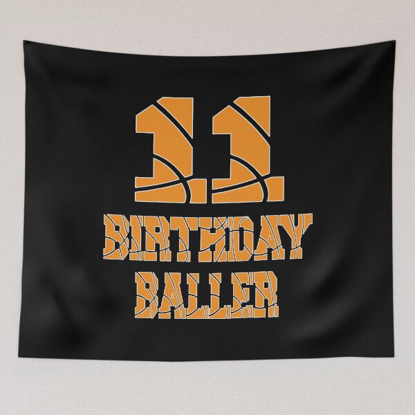 Item preview, 11th Birthday Baller Boy 11 Years Old Basketball Theme Party design designed and sold by Grabitees.