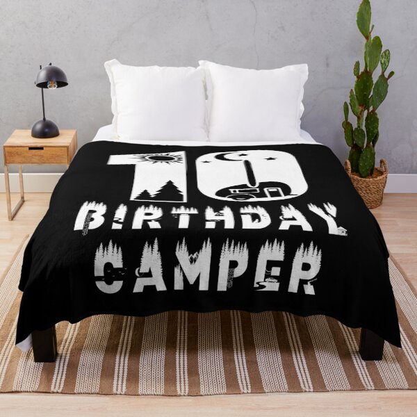 Item preview, 10th Birthday Camper 10 Years Old Camping Lover Theme Party print designed and sold by Grabitees.