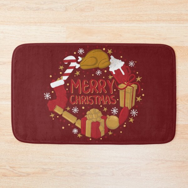 Item preview, Merry Christmas Gifts Turkey Stocking Lettering Digital Illustration designed and sold by AlmightyClaire.