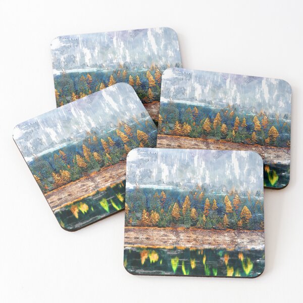 Item preview, Foggy Forest Lake Reflection. For Foggy Forest Lovers.  designed and sold by ColortrixArt.