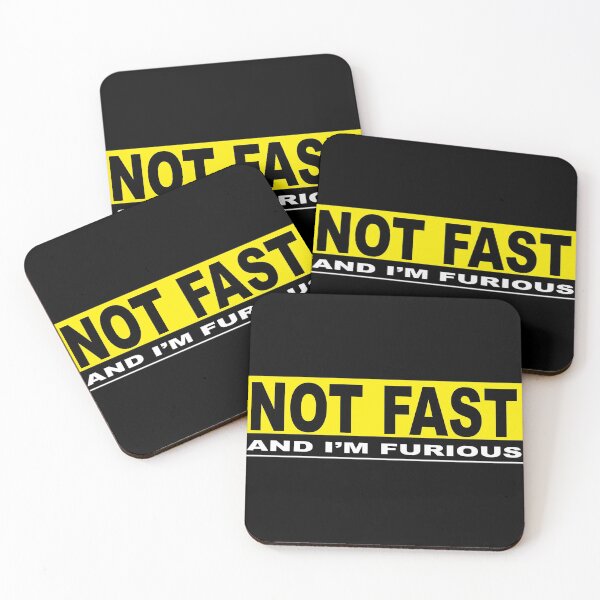 Item preview, Funny NOT FAST - AND I'M FURIOUS parody Logo designed and sold by MasukBoss.