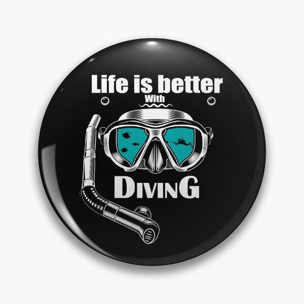 Item preview, Life is better with Diving Funny illustration Gift designed and sold by KO-Design.