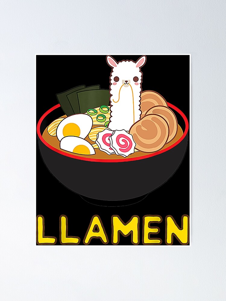 Llamen Llama Ramen Noodle Japanese Anime Kawaii Gift T-Shirt Llamen Llama Ramen Noodle Japanese Anime Kawaii Gift T-Shirt