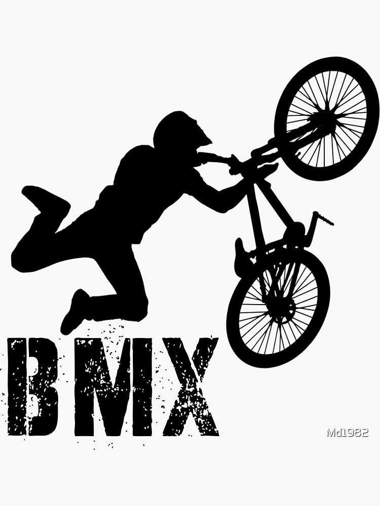 bmx cycle sticker