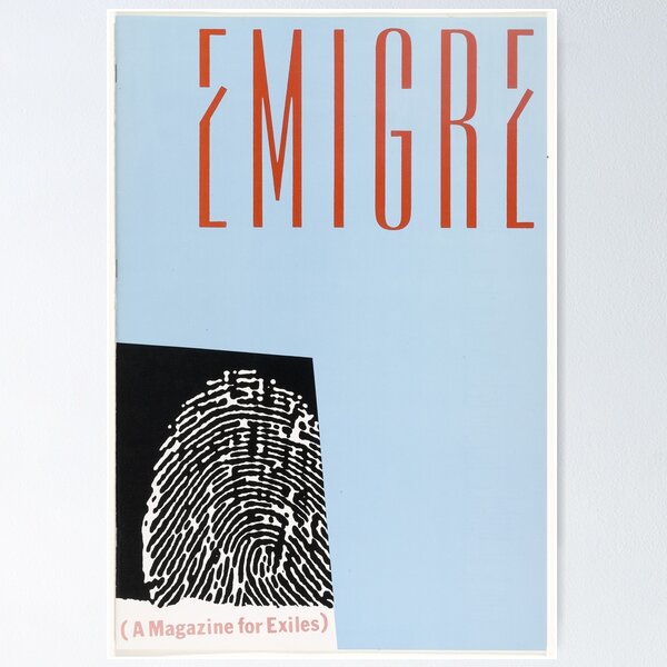 Artikel-Vorschau von Emigre Magazine # 1, designt und verkauft von CenturyArt.