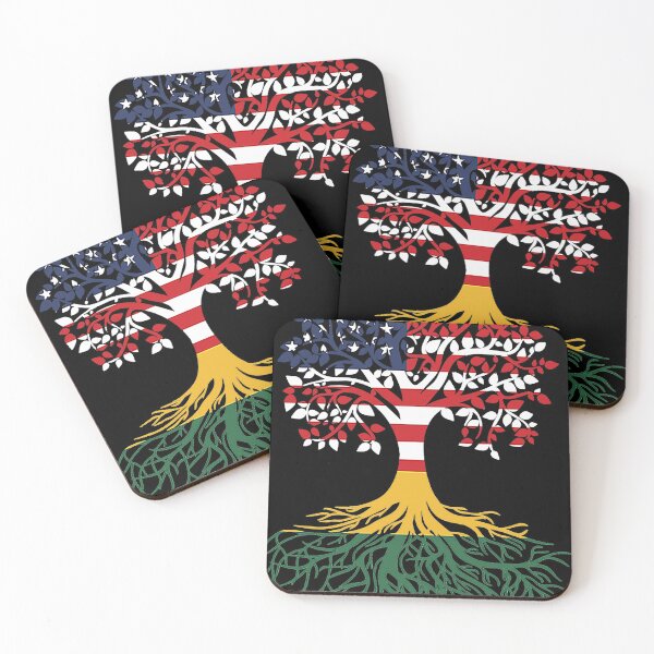 Item preview, Lithuanian Roots American Grown Tree Flag  designed and sold by MotorLykan9k.