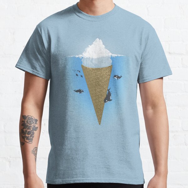 Liquid Blue Ice Cream Cone Kid Tie-Dye T-Shirt