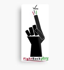 FIghtBackVote.com3 Metal Print