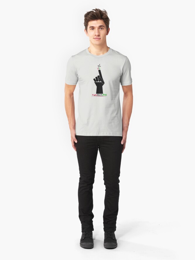 Alternate view of FIghtBackVote.com3 Slim Fit T-Shirt