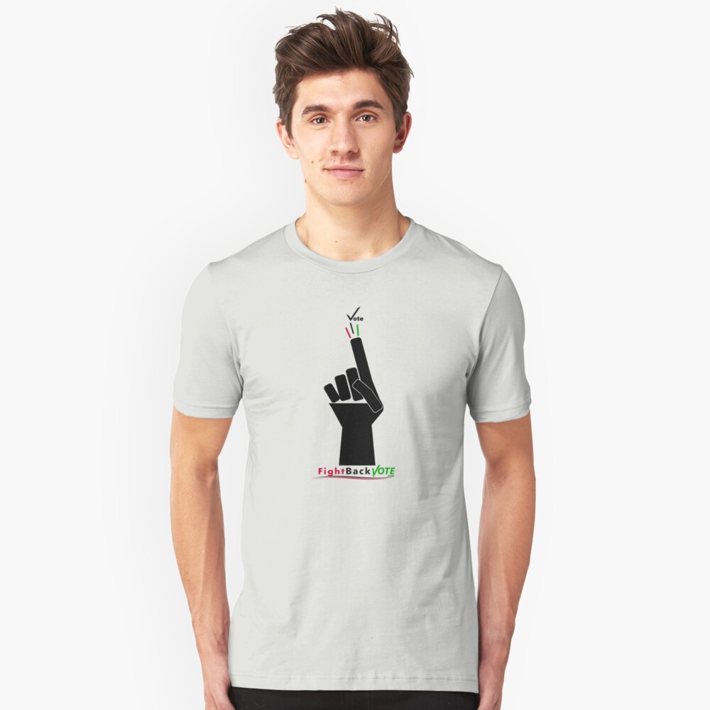 FIghtBackVote.com3 Slim Fit T-Shirt