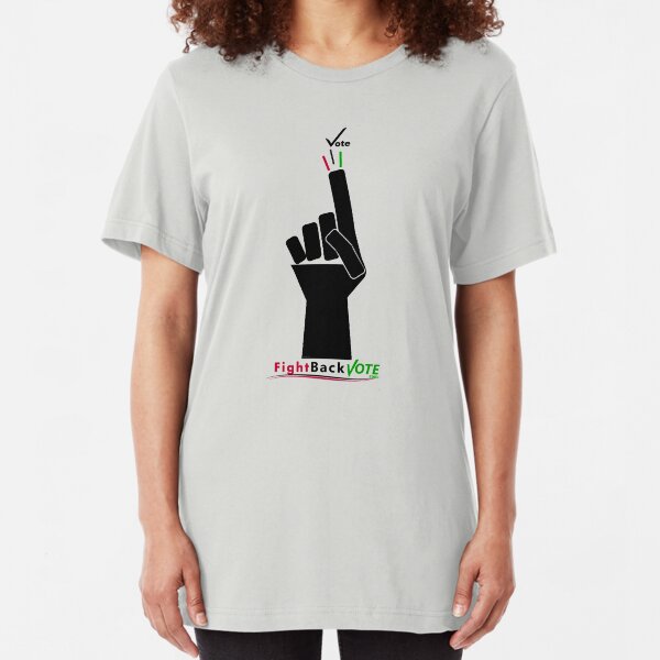 FIghtBackVote.com3 Slim Fit T-Shirt
