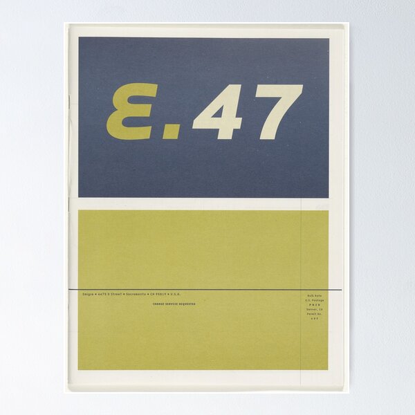 Artikel-Vorschau von Emigre Magazine # 47, designt und verkauft von CenturyArt.