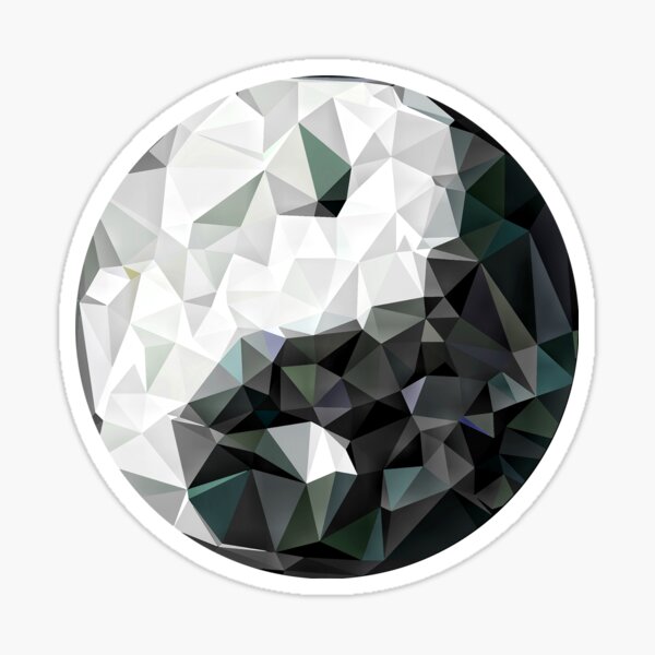 Yin yang Contour Sticker