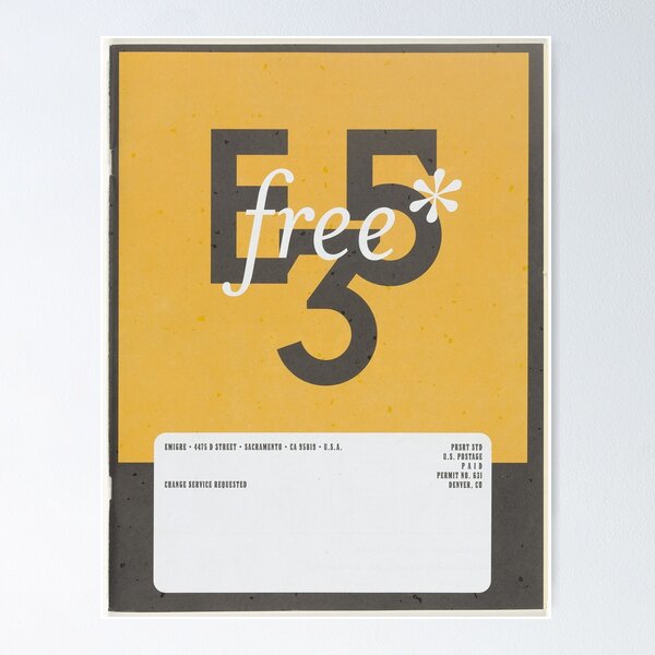 Item preview, Emigre Magazine #35 – Vintage Graphic Design Cover Print designed and sold by CenturyArt.