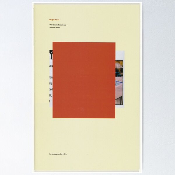 Artikel-Vorschau von Emigre Magazine # 55, designt und verkauft von CenturyArt.