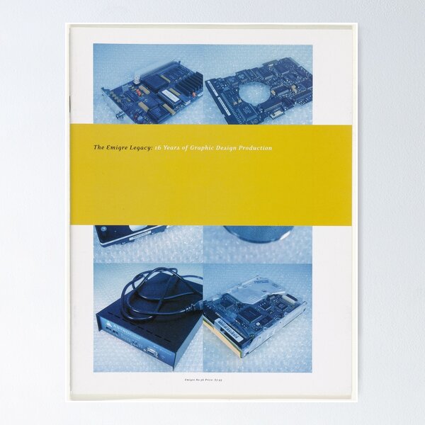Item preview, Emigre Magazine #56 – Vintage Graphic Design Cover Print designed and sold by CenturyArt.