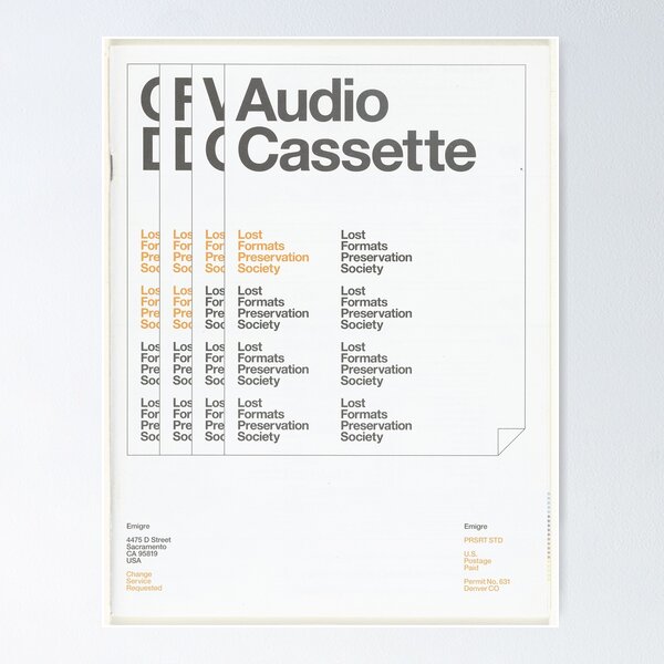 Artikel-Vorschau von Emigre Magazine # 57, designt und verkauft von CenturyArt.