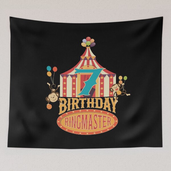 Item preview, 7th Birthday Ringmaster Kids Circus Lover B-day Party product designed and sold by Grabitees.