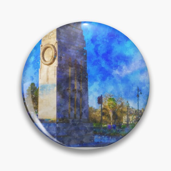 Item preview, The Cenotaph at View Point Bendigo Watercolor designed and sold by Steven Jodoin.