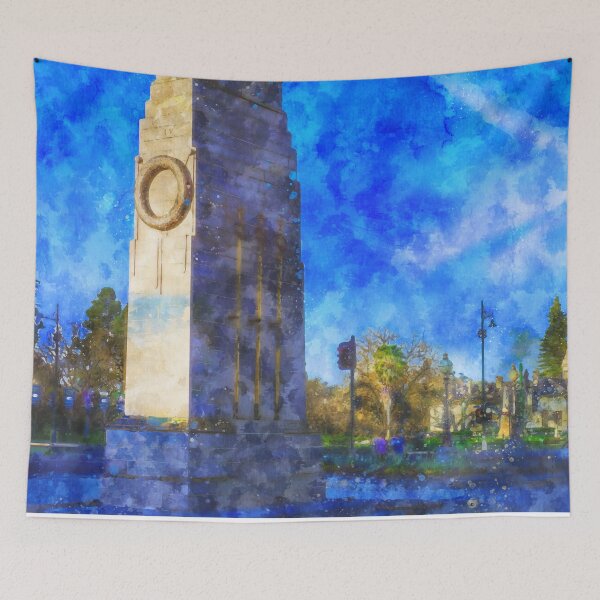 Item preview, The Cenotaph at View Point Bendigo Watercolor designed and sold by Steven Jodoin.