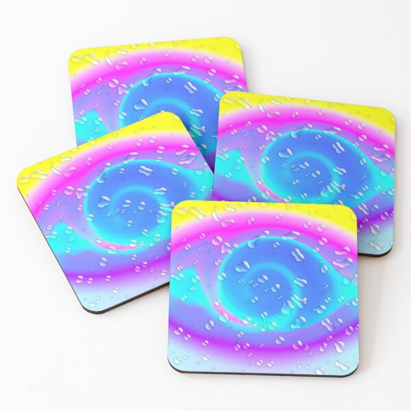 Item preview, Water drops on swirling colors, abstract designed and sold by Brad Chambers.