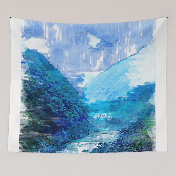Item preview, Foggy Mountain Forest & River. For Foggy Forests & Mountain Lovers. Foggy mountain collection designed and sold by ColortrixArt.