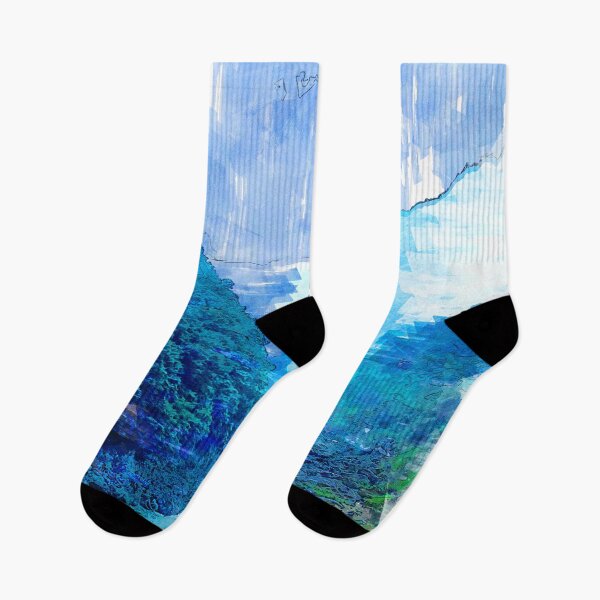 Item preview, Foggy Mountain Forest & River. For Foggy Forests & Mountain Lovers. Foggy mountain collection designed and sold by ColortrixArt.