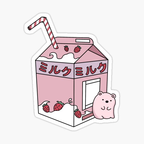 Kawaii Strawberry Milk, Strawberry Milk Bear