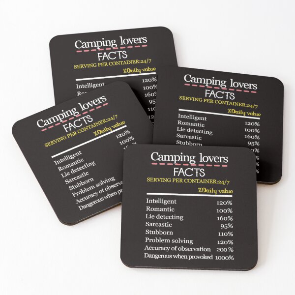 Item preview, Camping lovers facts designed and sold by DR-STORE.
