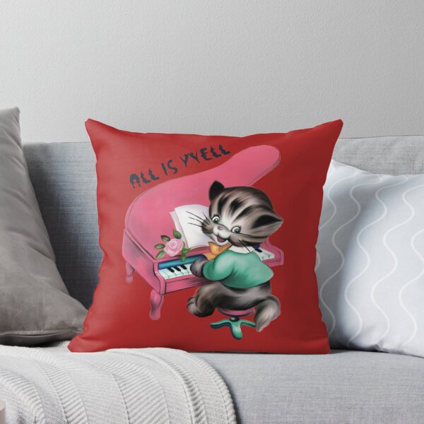 Item preview, ALL IS WELL Inspirational Pink Piano Playing Cat designed and sold by OneChange.