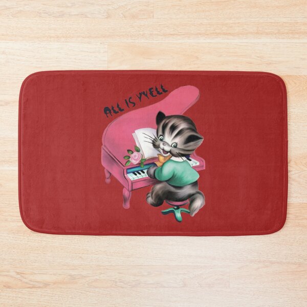 Item preview, ALL IS WELL Inspirational Pink Piano Playing Cat designed and sold by OneChange.