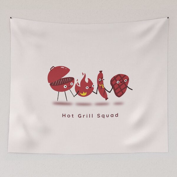 Item preview, Hot Grill Squad designed and sold by agrimony.
