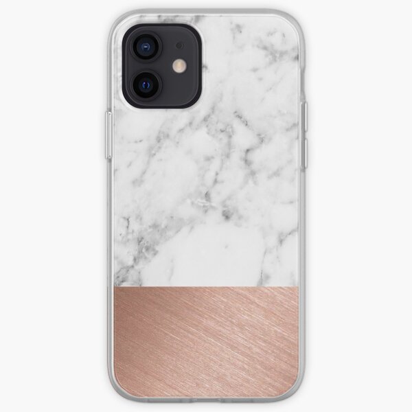 Rose Gold Marble iPhone Soft Case