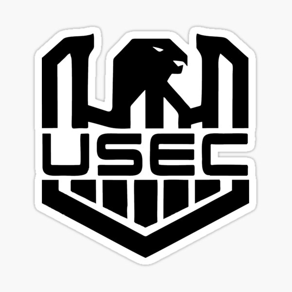 "USEC Logo High quality Black Escape from Tarkov" Sticker for Sale by