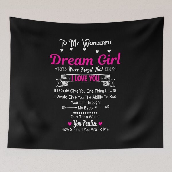 Item preview, To My Wonderful Dream Girl : Valentines Day Gifts for Girlfriend Sweetheart Wifey Wife Lover Girl Honey Couples Gifts for Girlfriend From Boyfriend designed and sold by NiceTee21.